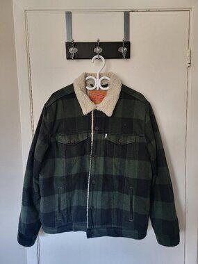 Levi Green plaid Jacket XL